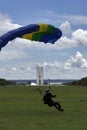 Parachutists landing on the Esplanada dos MinistÃÂ©rios in Brasilia