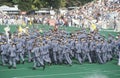 Parade of Cadets during College Football Homecoming, West Point, NY Royalty Free Stock Photo