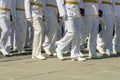 A group of naval officers of the Navy. Royalty Free Stock Photo