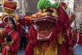 Parade of celebration of the Chinese New Year, year of the dog.
