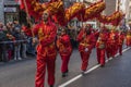 Parade of celebration of the Chinese New Year, year of the dog.