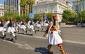 Parade changing of the guard in Athens.