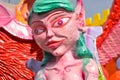 A parade of colorful and grotesque masks to celebrate new year