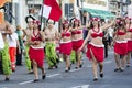 Parade with the costumes of Chile