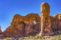 Parade of Elephants Rock Canyon Windows Section Arches National Park Moab Utah Royalty Free Stock Photo