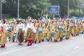 Parade of Estonian national song festival in Tallinn, Estonia Royalty Free Stock Photo