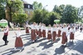 Parade of Estonian national song festival in Tallinn, Estonia Royalty Free Stock Photo