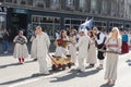 Parade of Estonian national song festival in Tallinn, Estonia Royalty Free Stock Photo