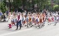 Parade of Estonian national song festival in Tallinn, Estonia Royalty Free Stock Photo