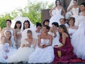 Parade of fiancees is in Kharkov (Ukraine)