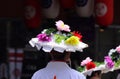 Parade of flowery parasol, Kyoto Japan. Royalty Free Stock Photo