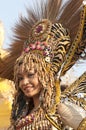 Parade girl with headdress