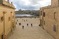 Parade ground with visitors,Fort Manoel, Malta