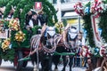 Parade of the hosts of the Wiesn Royalty Free Stock Photo