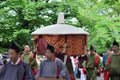 The parade of Kyoto Aoi festival, Japan. Royalty Free Stock Photo