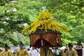 The parade of Kyoto Aoi festival, Japan. Royalty Free Stock Photo