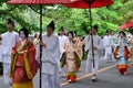 The parade of Kyoto Aoi festival, Japan. Royalty Free Stock Photo