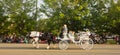 A parade on the main street of a small town in Georgia