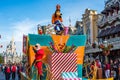 Parade in Main Street USA at The Magic Kingdom, Walt Disney World. Royalty Free Stock Photo