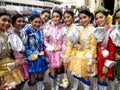 Parade participants in their colorful costumes during the Sumaka Festival in Antipolo City.