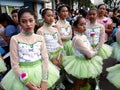 Parade participants in their colorful costumes during the Sumaka Festival in Antipolo City.