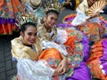 Parade participants in their colorful costumes during the Sumaka Festival in Antipolo City.