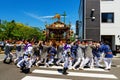 parade portable shrines in Odawara town