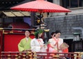 Parade of princesses of Gion Matsuri festival Royalty Free Stock Photo