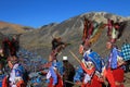 Parade at Quyllurit'i inca festival in the peruvian andes near ausangate mountain.