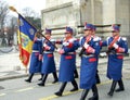 Parade rehearsal Royalty Free Stock Photo