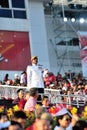 Parade RSM MWO Kannan Tamizh at NDP 2012 Royalty Free Stock Photo