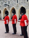 Parade of soldiers from queen guard