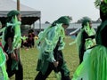 The parade, in sport day of primary student at school