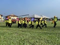 The parade, in sport day of primary student at school