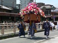 Parade of traditional Aoi festival, Kyoto Japan. Royalty Free Stock Photo