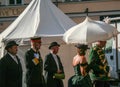 Parade in traditional clothes