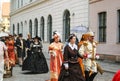Parade in traditional clothes
