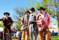Parade of traditional suits, Serpa village. Royalty Free Stock Photo