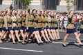 Parade victory at Kiev, Ukraine Royalty Free Stock Photo