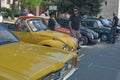Parade of vintage cars in Novigrad, Croatia Royalty Free Stock Photo