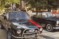 Parade of vintage cars in Novigrad, Croatia Royalty Free Stock Photo