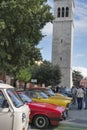 Parade of vintage cars in Novigrad, Croatia Royalty Free Stock Photo