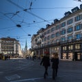 Paradeplatz square Zurich city