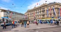 Paradeplatz square in Zurich, Switzerland Royalty Free Stock Photo