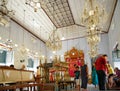 Paradesi Synagogue, is the oldest remaining synagogue in Mattancherry, Jew town, Fort Cochin, Kerala, India Royalty Free Stock Photo