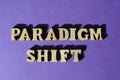 Paradigm Shift, phrase as banner headline Royalty Free Stock Photo