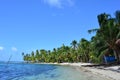 Paradisaical beach in San Blas archipelago, PanamÃÂ¡ Royalty Free Stock Photo