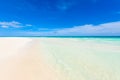 Paradise Beach (also known for Playa Paraiso) at sunny summer day - beautiful and tropical caribbean coast at Tulum in Quintana Royalty Free Stock Photo