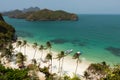 Paradise beach and archipelago at the Angthong Marine Park in Thailand