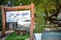 Paradise beach entrance gate in Phuket, Thailand